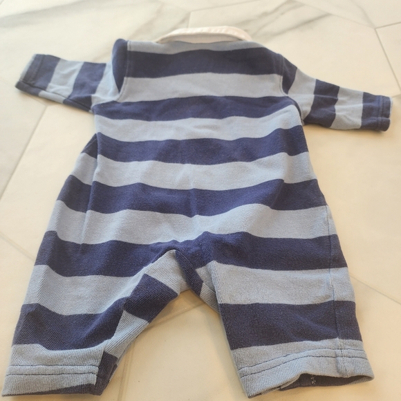 Cherokee One Pieces Cherokee Baby Boy 3 Month Blue Stripe One Piece